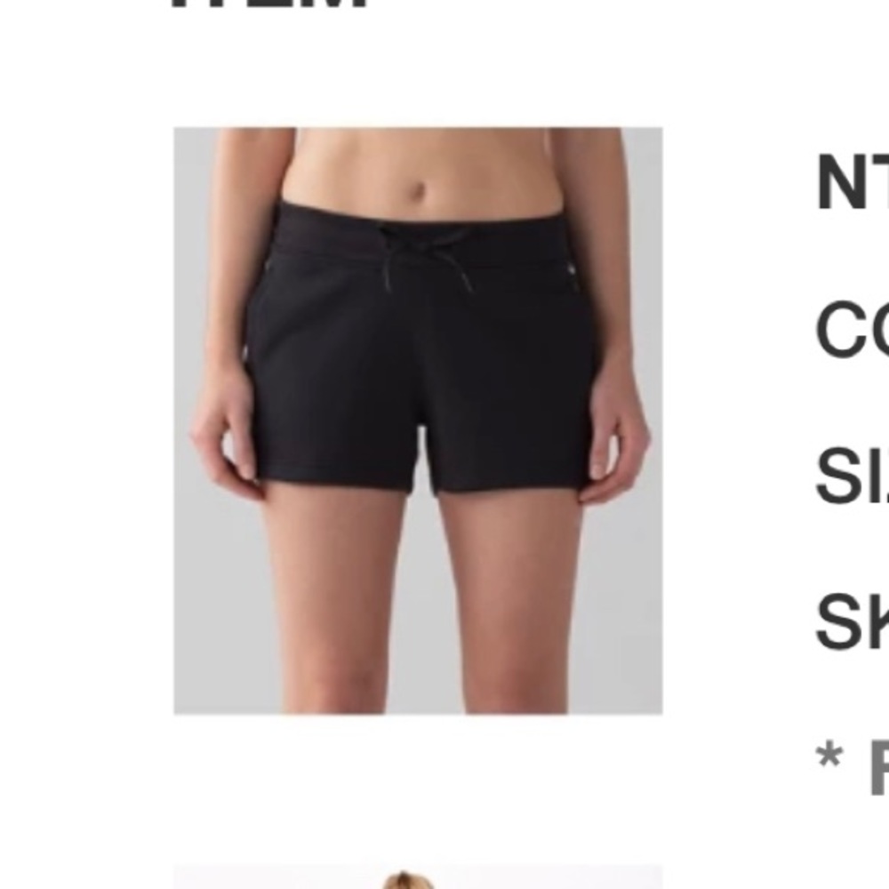 LULULEMON NTS SHORT *3"